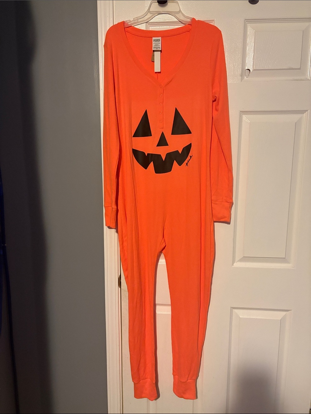 Victoria's Secret PINK Neon Orange Sleep Thermal